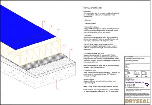 Dryseal Drawing Concrete Deck Warm Roof