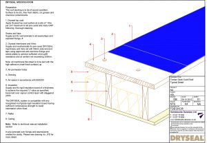 Dryseal Drawing Timber Deck Cold Roof
