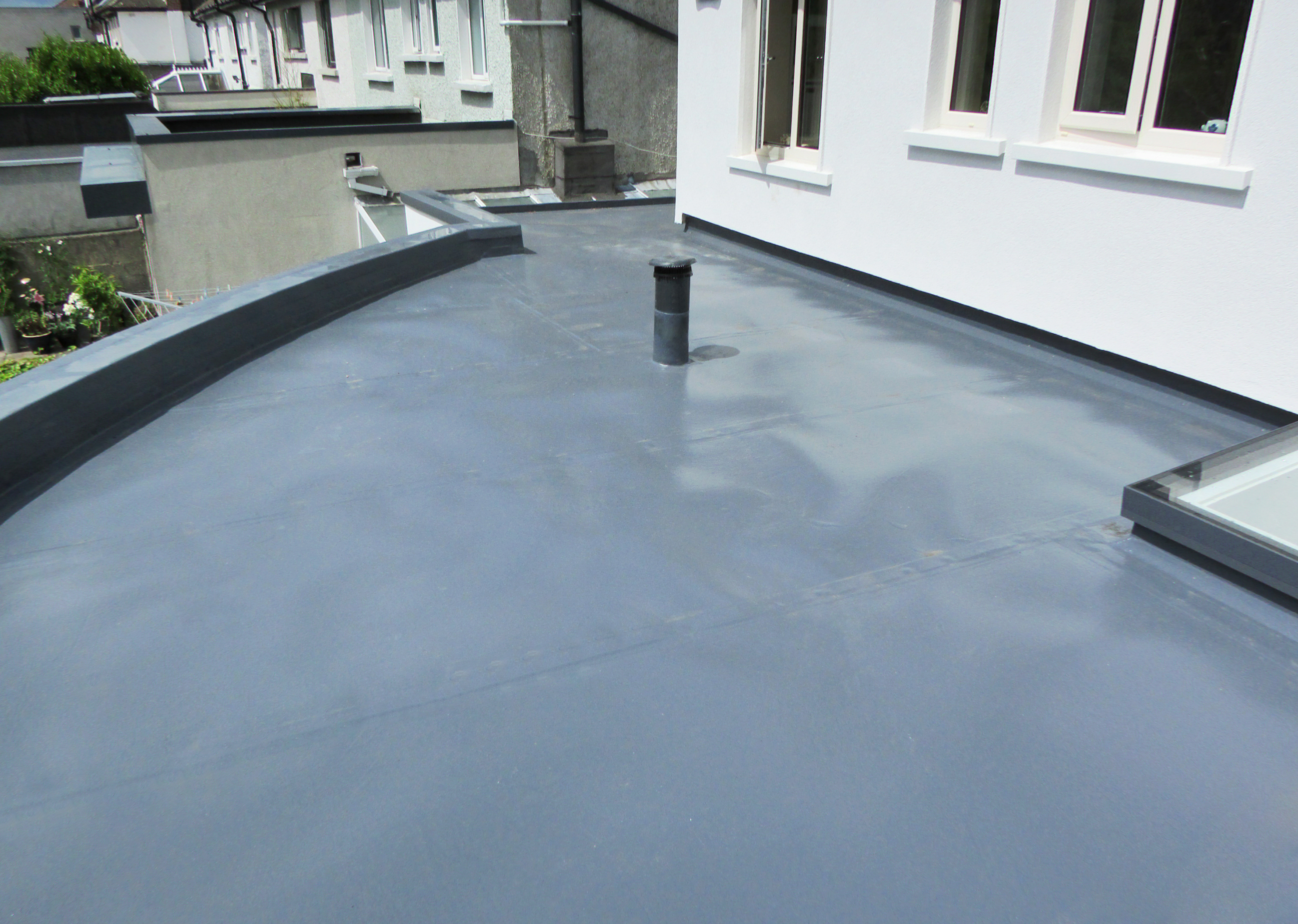 Warm roofing domestic extension project using Dryseal